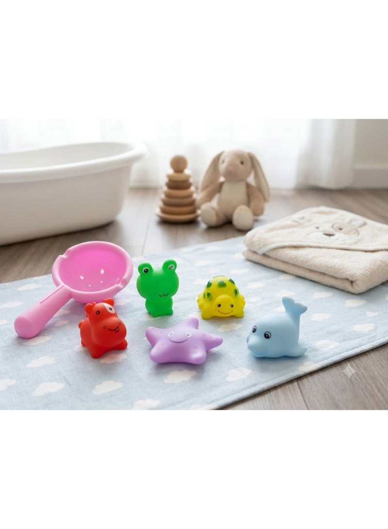6 Pcs Baby Water Toys Set with Squeaker | Kids Water Toys Set | 6 Pieces Bath Toys for Kids | Baby Bath Toys Set | Kids Bathroom Toys | Swimming Toys for Kids | Baby Tub Toys 6 Pcs | Squeaky Bath Toys for Kids | Water Toys with Squeaker | Bath Toys for Babies | Water Squirter Toys | Water Toys for Infants and Kids | Colorful Bath Toys Set | Cartoon Water Toys for Kids | Sea Animal Water Toys | Splash Toys for Kids - Image 2