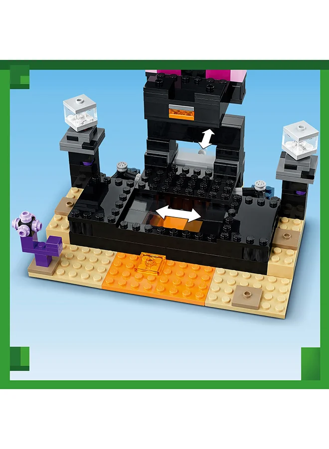 LEGO Minecraft The End Arena Building Toy Set; Player-Vs-Player Battle Playset; Fun, Imaginative Play In The Action-Packed Arena; Features A Large Ender Dragon Model; Gift For Kids Aged 8+ (252 Pieces) 21242