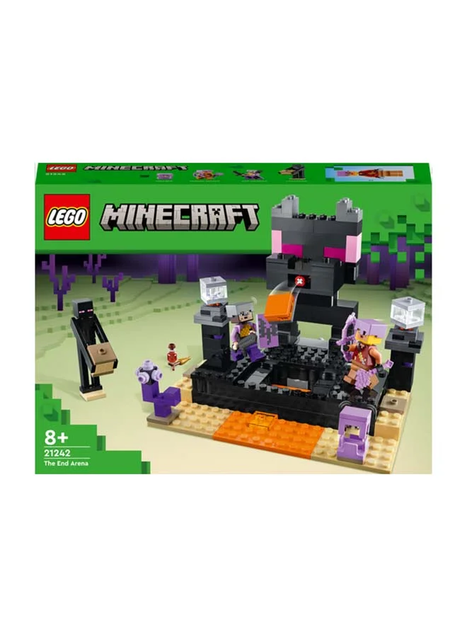 LEGO Minecraft The End Arena Building Toy Set; Player-Vs-Player Battle Playset; Fun, Imaginative Play In The Action-Packed Arena; Features A Large Ender Dragon Model; Gift For Kids Aged 8+ (252 Pieces) 21242