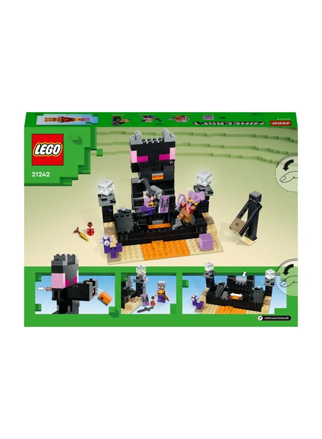 LEGO Minecraft The End Arena Building Toy Set; Player-Vs-Player Battle Playset; Fun, Imaginative Play In The Action-Packed Arena; Features A Large Ender Dragon Model; Gift For Kids Aged 8+ (252 Pieces) 21242