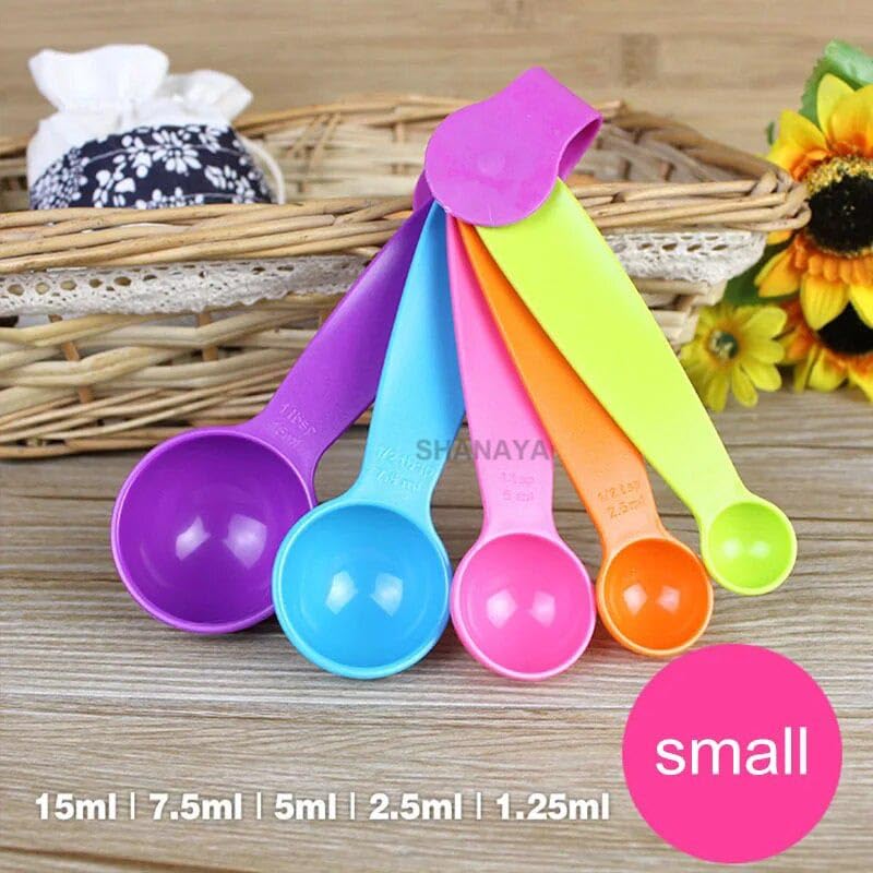 SHANAYA Kitchen Cooking Baking Measuring Spoons Cups and Spoon Multicolor Set of 20 Pieces - Image 4