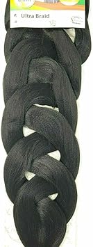 x-pression xpression XPRESSION ULTRA BRAID HAIR EXTENSION FOR BRAIDING 82 165g Per Pack 3 PACKS OFFER COLOUR 1 - Image 2