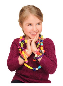 B. Toys B. toys - Pop Arty! 275 Pcs- Jewlery Making Kit- Creative Pop Snap Bead Set for Kids -DIY Craft Jewelry Making Kit -Necklaces, Rings, Bracelets - 4 Years +  - Image 2
