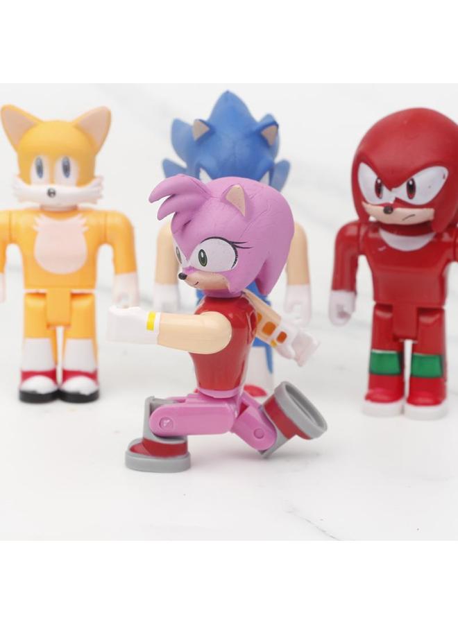 Spot 5 Generation 4 Generation 8 Building Blocks Sonic Super Mouse Doll Model Car Toys Small Hand Wholesale-Color:4 Generation 8 Building Blocks Super Mouse 32  - Image 3