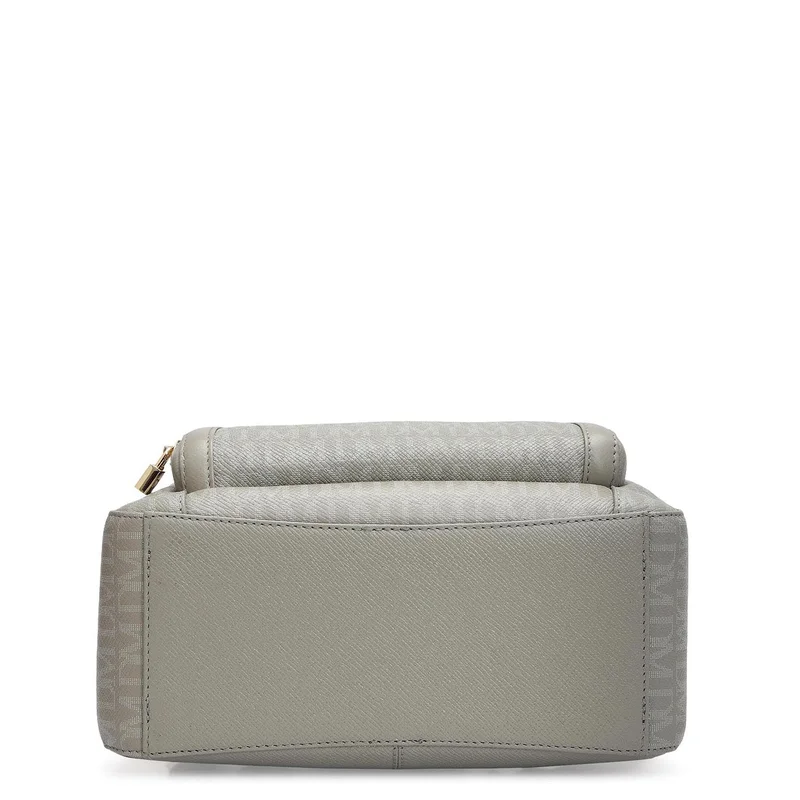 Da Milano  Monogram Franzy Leather Backpack - Stone Grey  | Best Price UAE