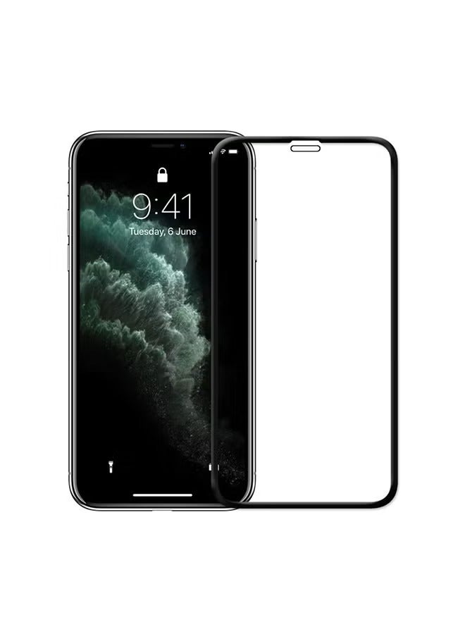Tempered Glass Screen Protector For iPhone 12 Pro Max Black  - Image 2