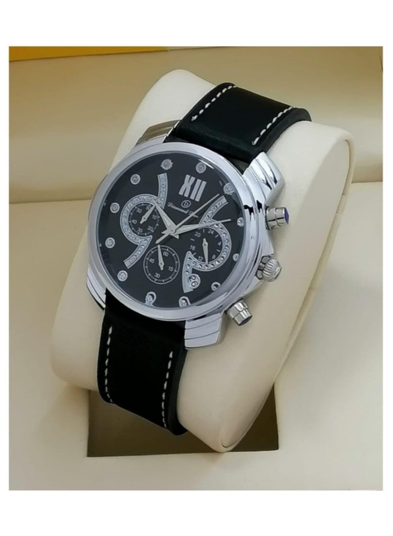 Corato Men's watch against stainless steel, leather, scorpions