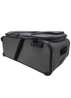 Track Lightweight Soft Shell Luggage Set of 3 Expandable Suitcase - Trolley Bags for Travel with 4 Double Wheels & TSA Lock  - Image 4