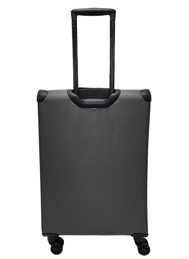 Track - Lightweight Soft Shell Luggage Set of 3 Expandable Suitcase - Trolley Bags for Travel with 4 Double Wheels & TSA Lock - Image 1