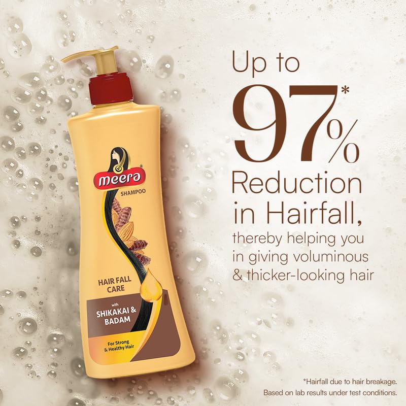 Meera Hairfall Care Shampoo, With Goodness Of Badam and Shikakai, For Men And Women, 650ml. - Image 2