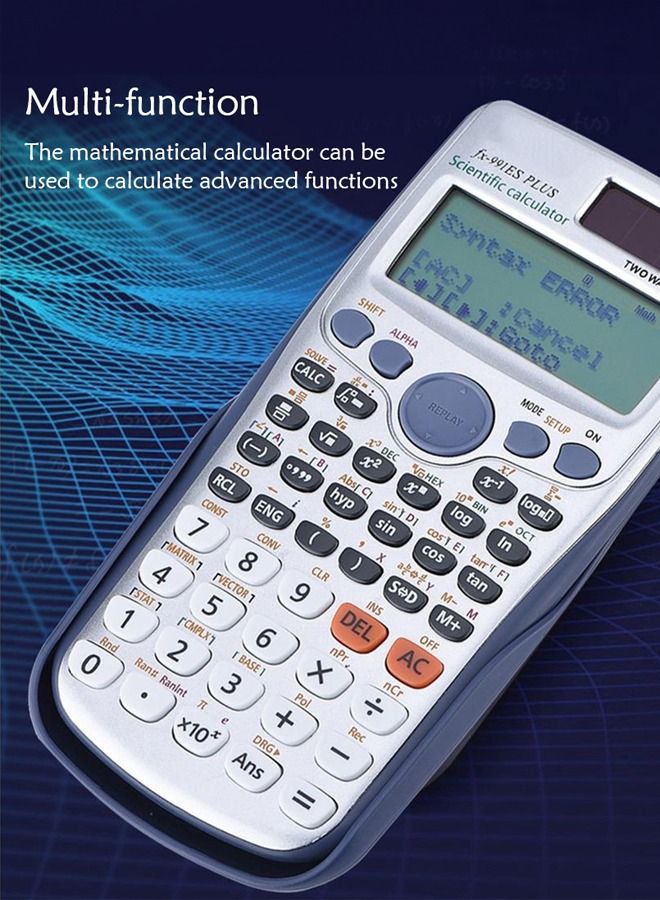 FX-991ES Plus Engineering Science 10+2 bit Text Display Solar Energy Science Calculator - Image 3