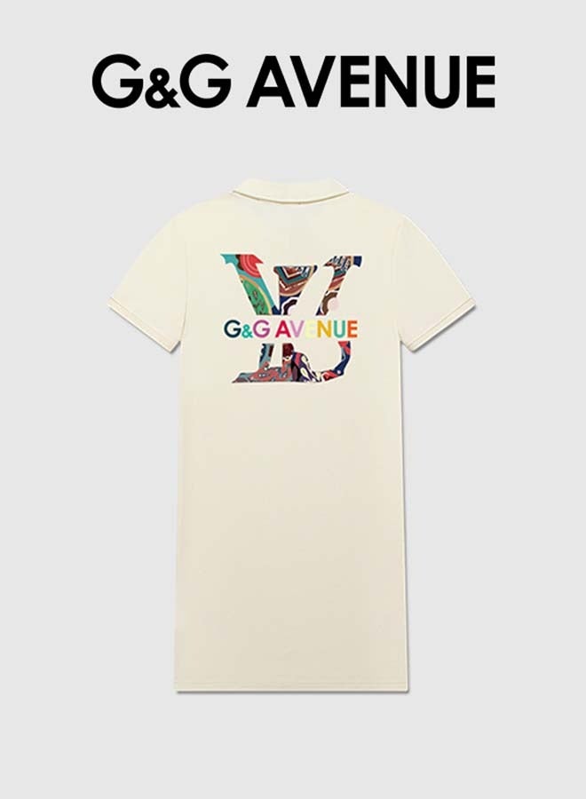 G&G AVENUE Women's Office Business Women's Dress Short sleeved Dress Women's Design Street Dress Maldives Printed Pattern Women's Mini Dress Loose Casual Classic Sports Front Button  - Image 2