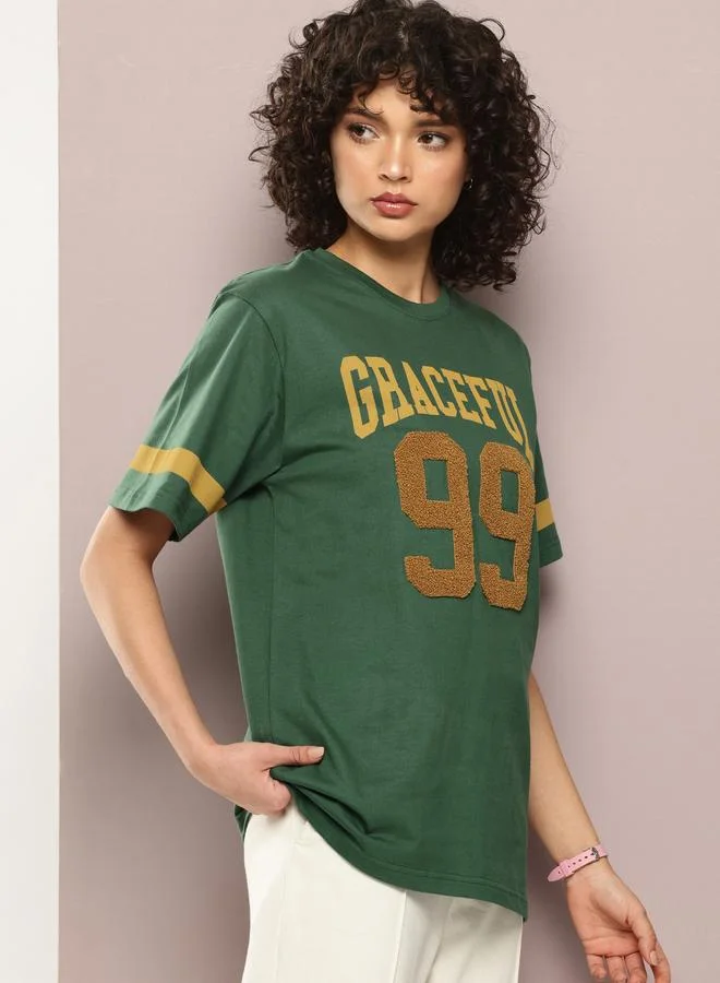 Dillinger Women Oversized Printed T-Shirt