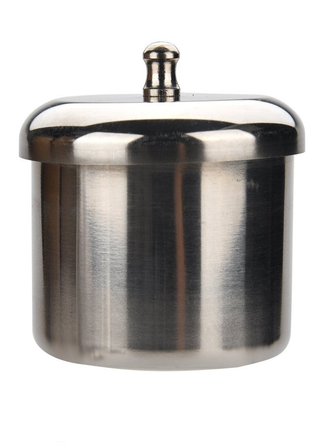 ZERONE Nail Liquid Container, Mini Stainless Steel Dish Pot Liquid Powder Cup Lid Bowl Nail Art Tools Acrylic Nail Art Equipment Mini Bowl Cup Tray Pot Container Organizer Holder with Lid, 3pcs - Image 4