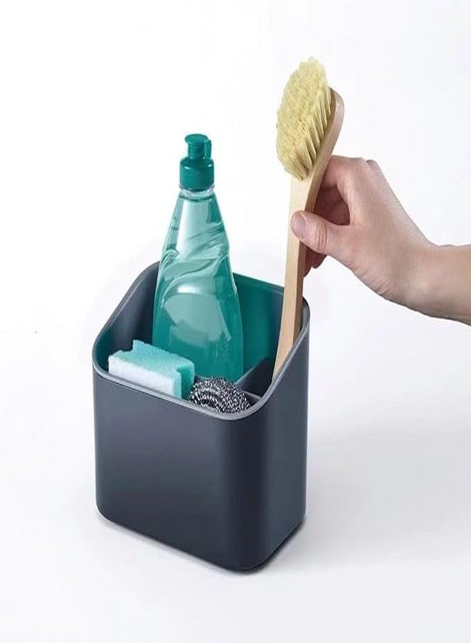 GLOWICK Extra Spacious Kitchen Sink Caddy for Soap, Scrubber, Cleaning Cloth & Dishwashing Accessories | Premium Rustproof Metal Rack with Fast Drain, Anti-Slip Base & Long-Lasting Durability (1Pcs) - Image 1