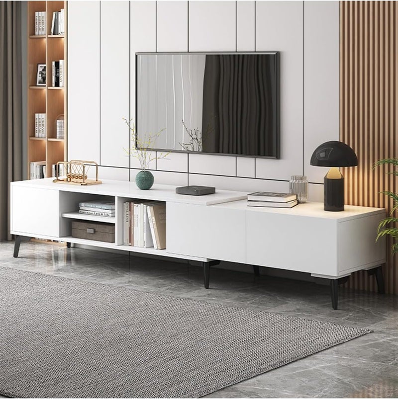 Sharpdo Simple Modern Home Living Room TV Cabinet Storage Cabinet, Retractable Length, Partition Storage （170-220）*30 * 40cm - Image 2