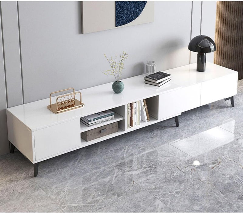 Sharpdo Simple Modern Home Living Room TV Cabinet Storage Cabinet, Retractable Length, Partition Storage （170-220）*30 * 40cm - Image 1