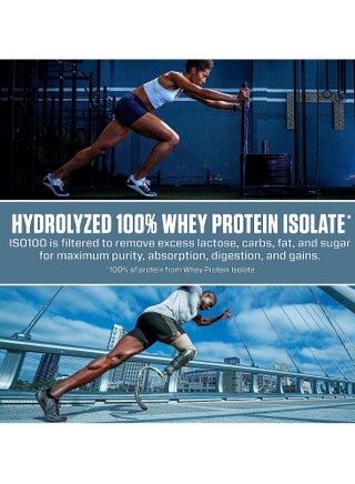 ISO 100 Hydrolyzed 100% Whey Protein Isolate Gourmet Chocolate 1.43lb, 650g - view 5