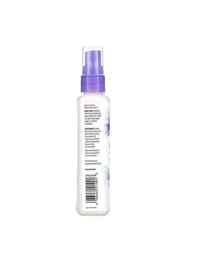 CRYSTAL Mineral-Enriched Deodorant Spray Lavender and White Tea 4 fl oz 118 ml - Image 2