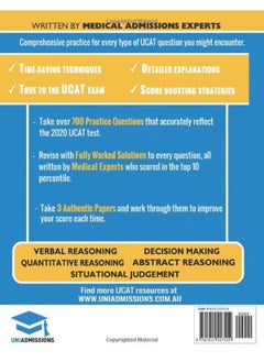RAR Medical Services UCAT Practice Papers Volume Two: 3 Full Mock Papers, 700 Questions in the style of the UCAT, Detailed Worked Solutions for Every Question, 2020 Edition, UniAdmissions  - Image 1