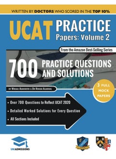 RAR Medical Services UCAT Practice Papers Volume Two: 3 Full Mock Papers, 700 Questions in the style of the UCAT, Detailed Worked Solutions for Every Question, 2020 Edition, UniAdmissions  - Image 2