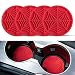 Alpmosn 4PCS Spider Web Car Coasters for Cup Holders Halloween Funny NonSlip Silicone Insert Ornaments Coasters Automotive Cupholder Goth Accessories for Men WomenRed - Image 2