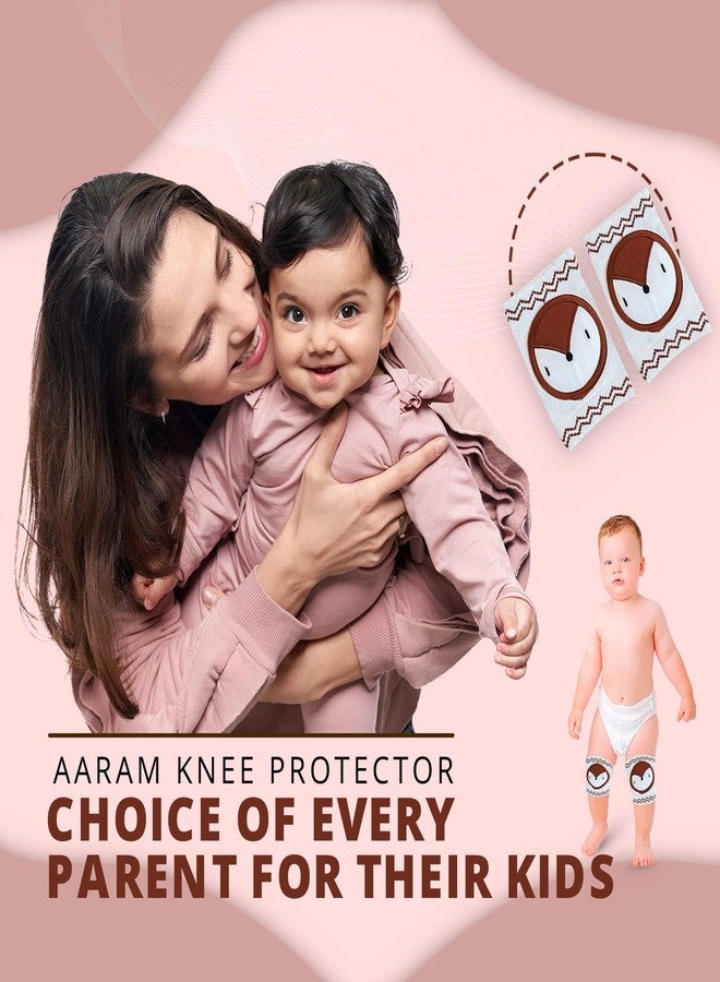 AARAM Baby kids Cotton Knee Support, Babies Toddlers Kneepad,Crawling knee safety guard protector for baby, Walking Support with Anti-Slip Material, Unisex, Washable and Comfortable - Image 2