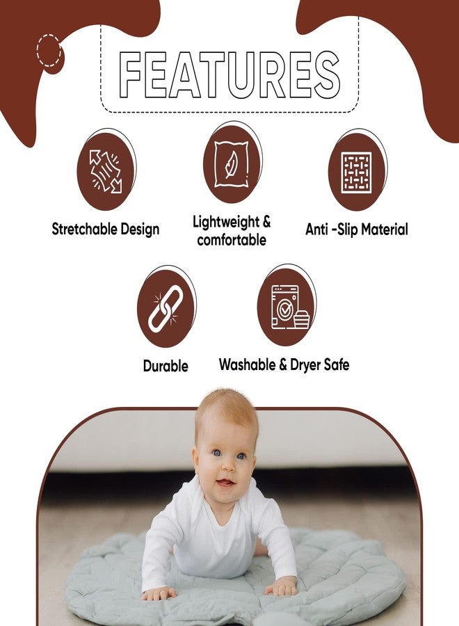 AARAM Baby kids Cotton Knee Support, Babies Toddlers Kneepad,Crawling knee safety guard protector for baby, Walking Support with Anti-Slip Material, Unisex, Washable and Comfortable - Image 3
