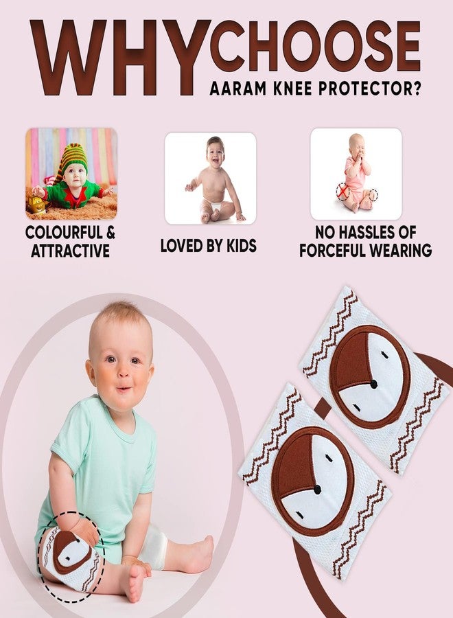 AARAM Baby kids Cotton Knee Support, Babies Toddlers Kneepad,Crawling knee safety guard protector for baby, Walking Support with Anti-Slip Material, Unisex, Washable and Comfortable - Image 4