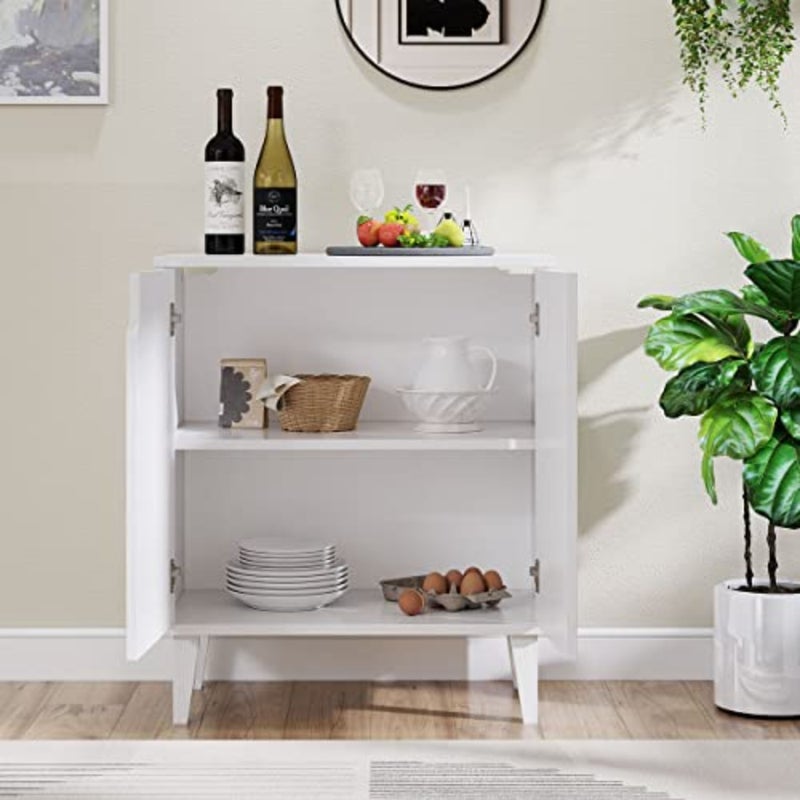 Sideboard Storage Cabinet with Doors Shelf Kitchen Wooden Cupboard for Dining Room - Image 4