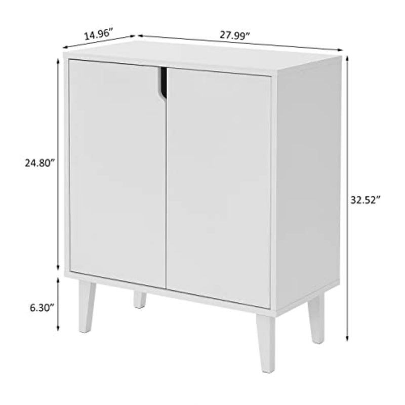 Sideboard Storage Cabinet with Doors Shelf Kitchen Wooden Cupboard for Dining Room - Image 3
