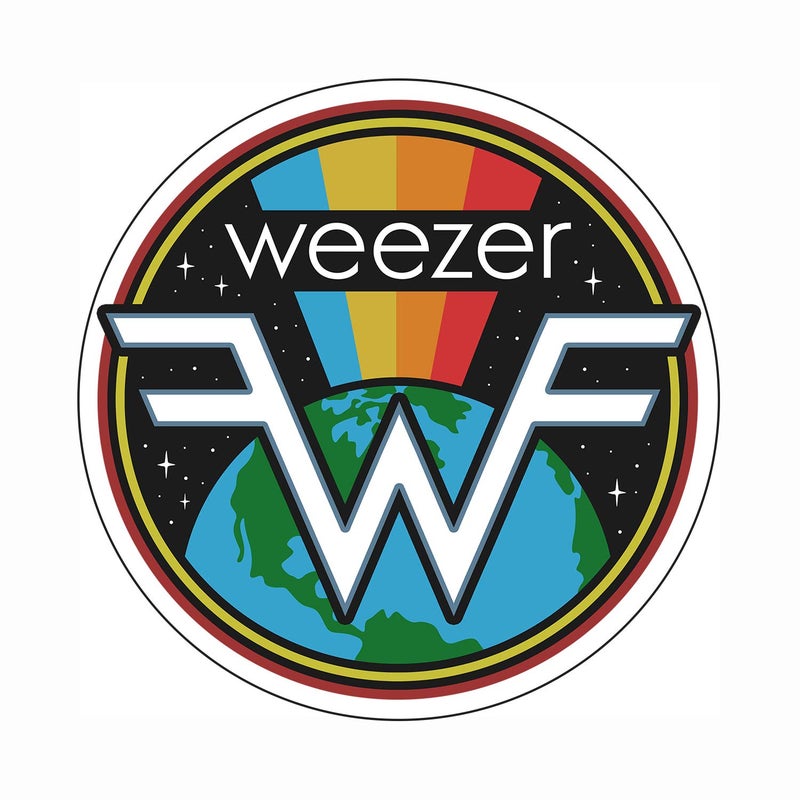 CD Visionary Weezer Earth Rainbow Sticker - Image 2
