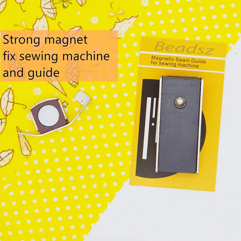 Beadsz Beadsz Sewing Tool Magnetic Seam Guide for Sewing Machine 2 Pieces Sewing Machine Accessories of Guide Magnets  - Image 4