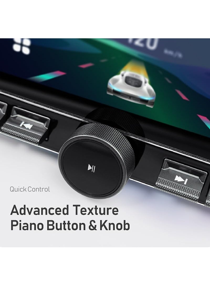 فيريكس مشغل وسائط متعددة للسيارة P95 بشاشة 13.1 بوصة بدقة 2K QLED | يدعم CarPlay وAndroid Auto لاسلكيًا | ذاكرة وصول عشوائي 4 جيجابايت + ذاكرة تخزين داخلية 64 جيجابايت | ستيريو سيارة MP5 بتقنية بلوتوث مع نظام ملاحة GPS | تحكم دوار، زر بيانو - Image 4