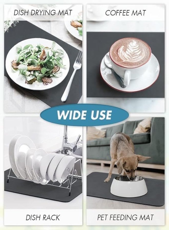 JAY EMPIRE Dish Drying mat for Kitchen Water Absorbent mats for Kitchen Utensils Large Dry mat for Kitchen Utensils Drying mat Water Absorbent mats for Kitchen (30X40CM) - Image 4