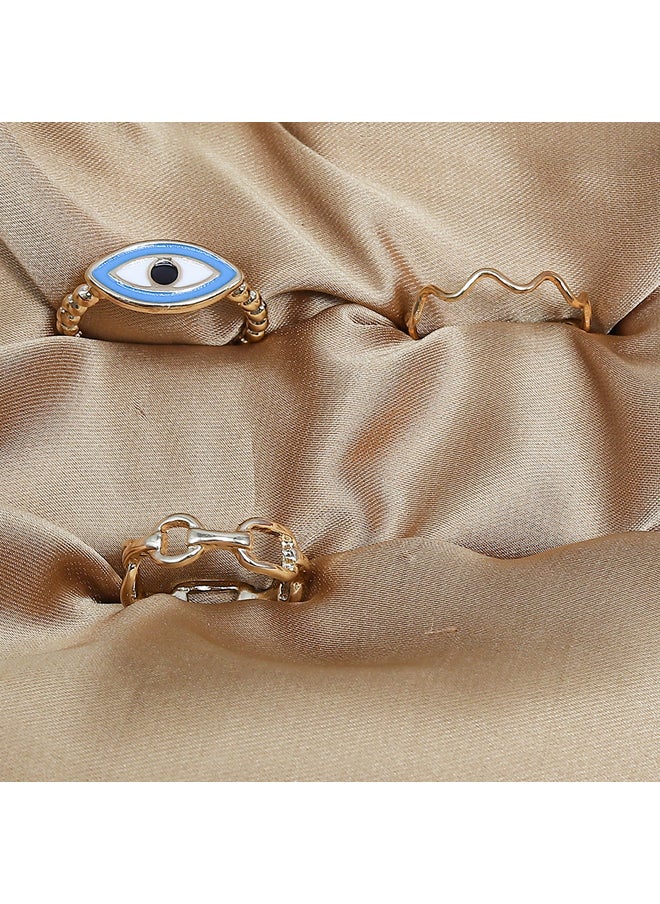FLUFFY Open Eye Earing-Gold  - Image 1