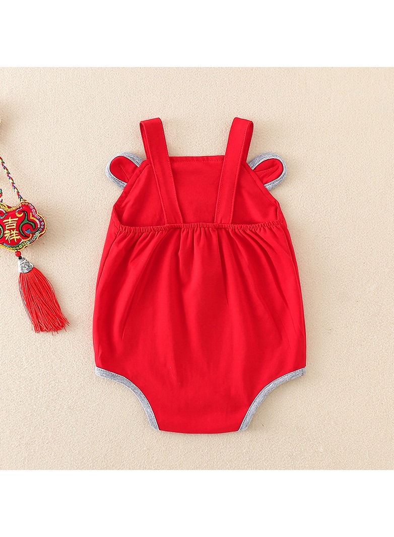 Baby Summer Thin Bodysuit Triangle Creeper