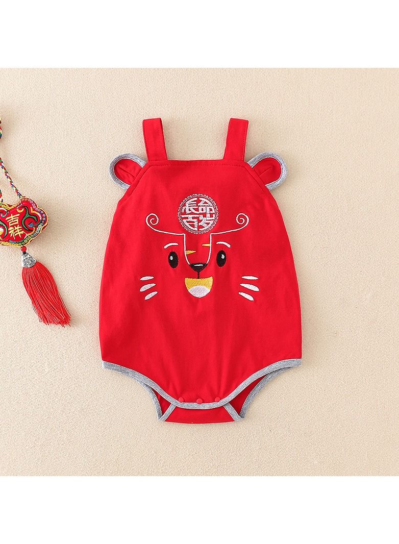 Baby Summer Thin Bodysuit Triangle Creeper