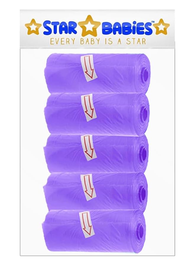 STAR BABiES Scented Bag Pack Of 5 Lavender (75 Bags) - Image 1