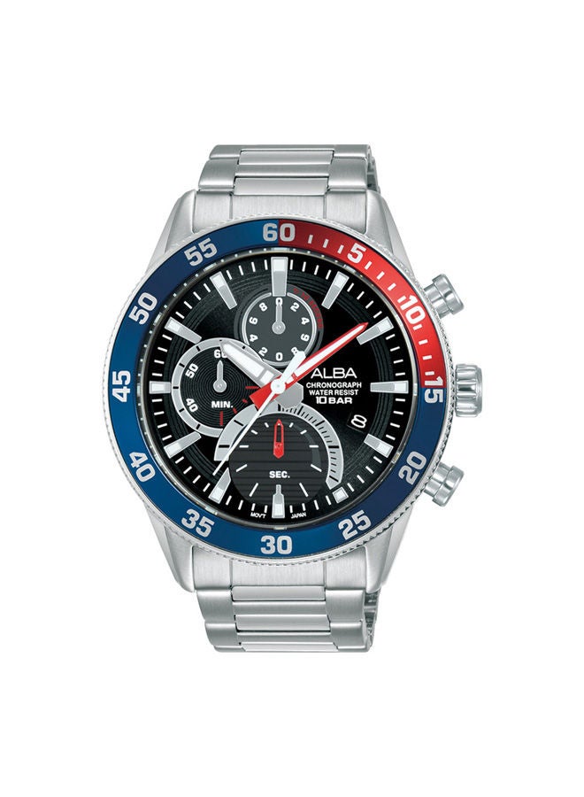 Stainless Steel Chronograph Watch AM3893X