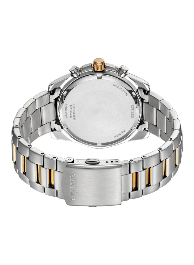 CITIZEN Men's Stainless Steel with Two-Tone Rose Gold Plating Strap Quartz Men Watch AN8204-59H - 46.4 mm