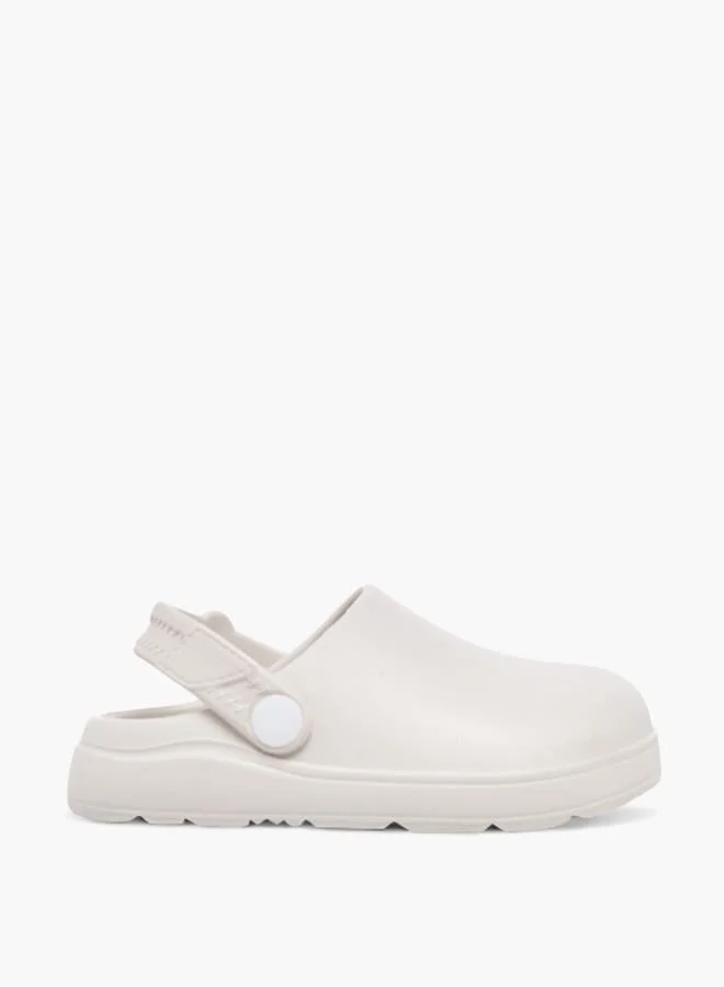 Aqua Boys Solid Clogs With Backstrap