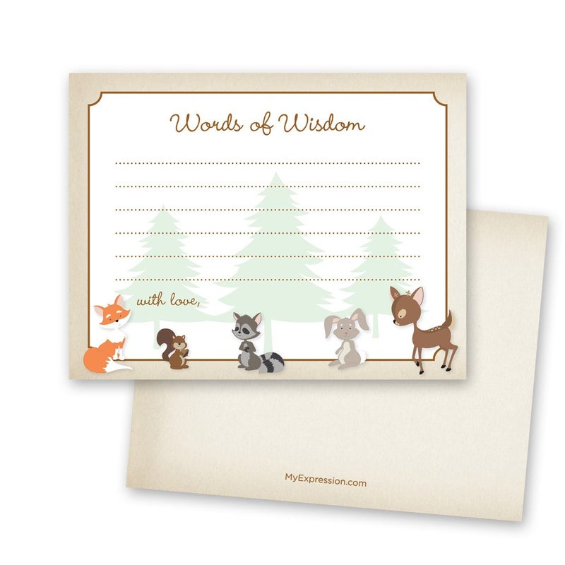 MyExpression.com MyExpressioncom 48 Cnt Woodland Animals Advice Cards - Image 3