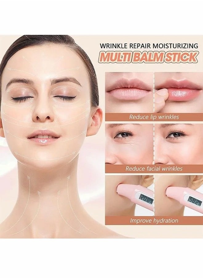 OUHOE Multi Moisture Balm, Anti-wrinkle Face Balm Eye Balm Body Hydrating Face Moisturizer, Wrinkle Balm Stick Face Skin Collagen Moisturizer for Dry Skin  - Image 2