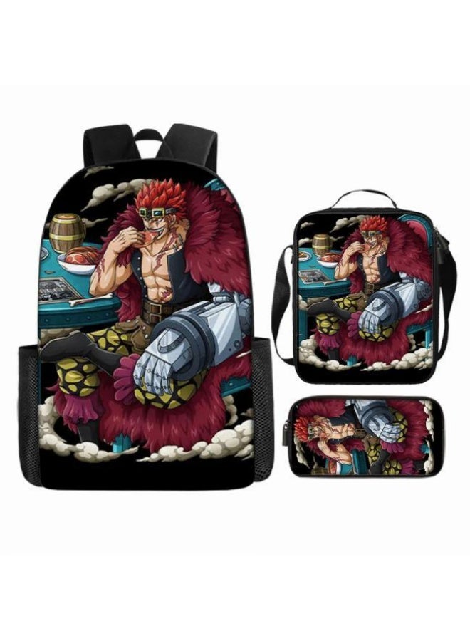 عام أحدث نموذج عالمي من الكرتون طباعة ثلاثة قطعة حقيبة مجموعة ( الطلاب ، الأطفال ، الأصدقاء ، نزهة ، تسلق الجبال ، الخ . ) - Image 2