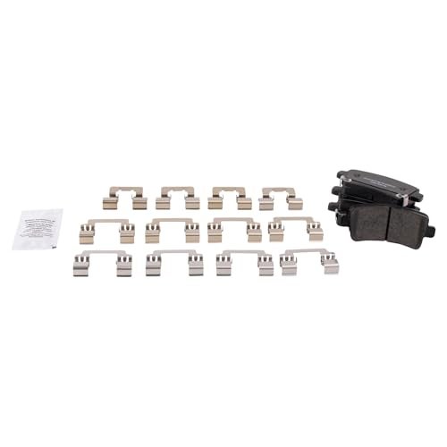 H HENZIKON Rear Ceramic Brake Pads W/ Hardware For LaCrosse, Regal, XTS, Impala, Malibu