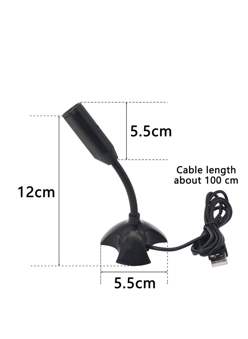Captaintech USB Desktop Computer Microphone, USB Mic Omnidirectional Gooseneck Design Plug-N-Play Desktop PC Laptop Mic for Conferences Video Chatting Length: 100cm - Image 3