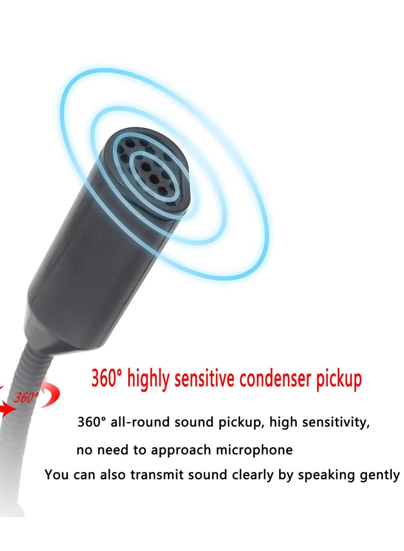 Captaintech USB Desktop Computer Microphone, USB Mic Omnidirectional Gooseneck Design Plug-N-Play Desktop PC Laptop Mic for Conferences Video Chatting Length: 100cm - Image 4