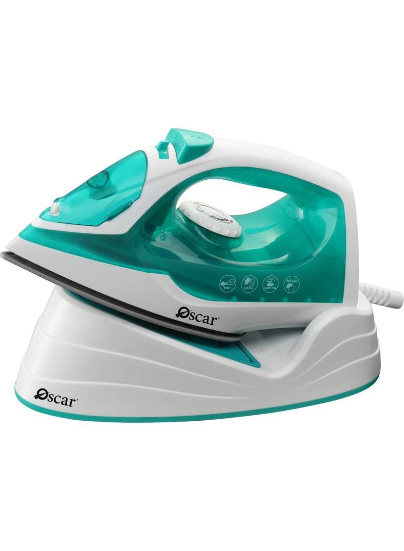 Oscar 1200W Cordless Steam Iron | Premium Ceramic Soleplate for Smooth Glide | 190ML Large Water Tank for Extended Ironing | Adjustable Temperature Control for All Fabrics | Continuous Steam, Spray & Dry Ironing Functions | Self‑Cleaning System for Easy Maintenance | OSI806COD - 2 Year Warranty - Image 1