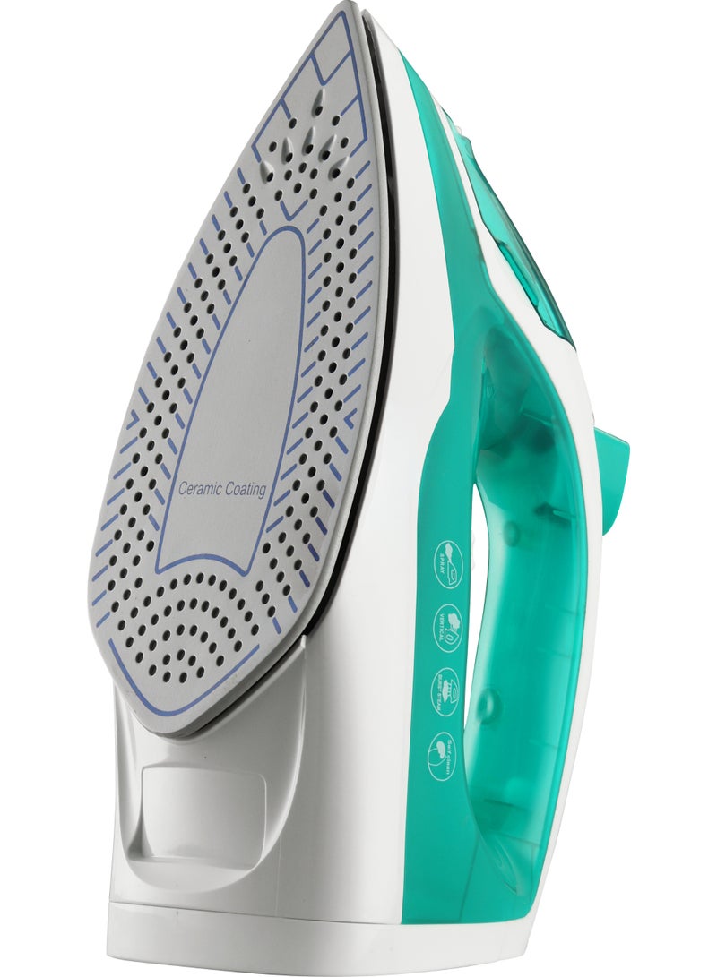 Oscar 1200W Cordless Steam Iron | Premium Ceramic Soleplate for Smooth Glide | 190ML Large Water Tank for Extended Ironing | Adjustable Temperature Control for All Fabrics | Continuous Steam, Spray & Dry Ironing Functions | Self‑Cleaning System for Easy Maintenance | OSI806COD - 2 Year Warranty - Image 2